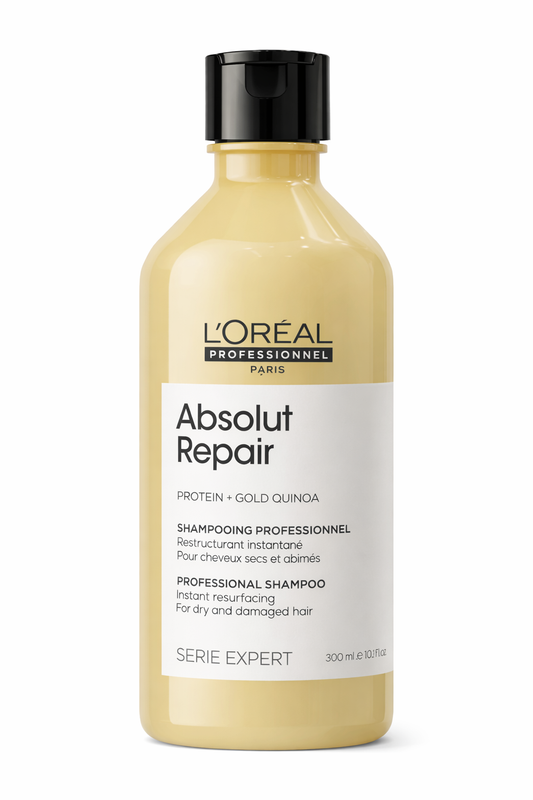 L’Oréal Professionnel – Absolut Repair Shampoo (Protein + Gold Quinoa) 300 Ml