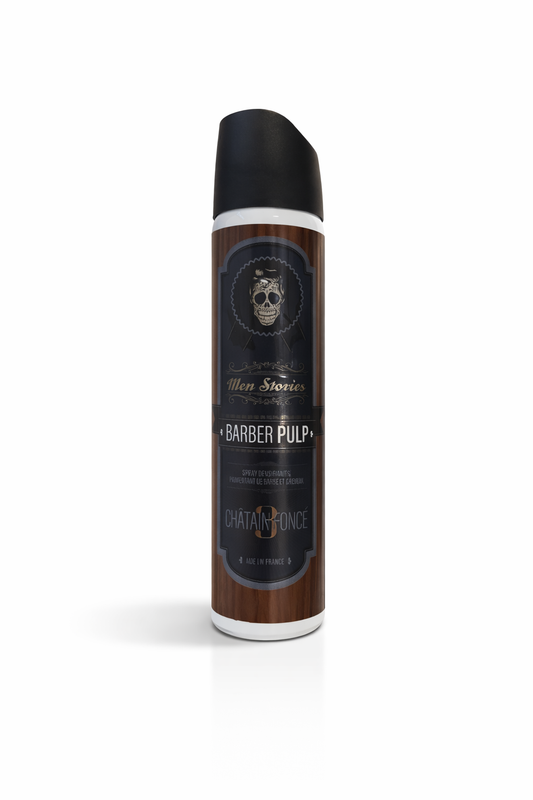 Barber Pulp – Spray densifiant cheveux & barbe 3 (Châtain Foncé)
75 Ml